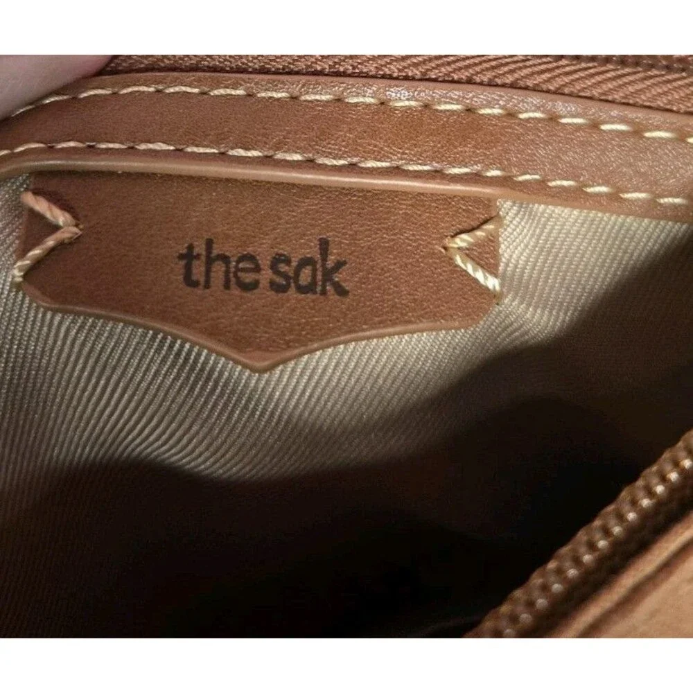 The Sak Tan Ventura Embossed Floral Tooled Leather Backpack 13x15x5